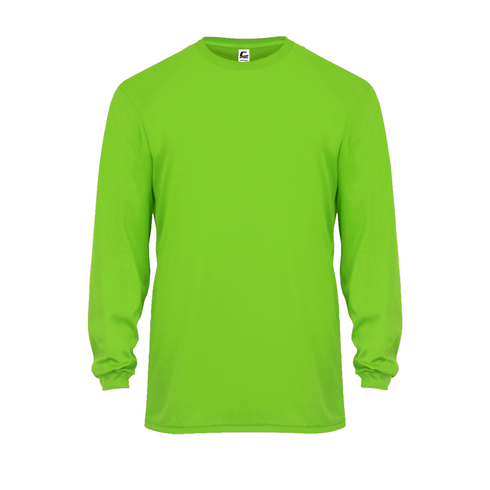 Badger Sport C2 L/S Tee, Sizes 2XL-4XL (510400-001308), Color 'Lime'